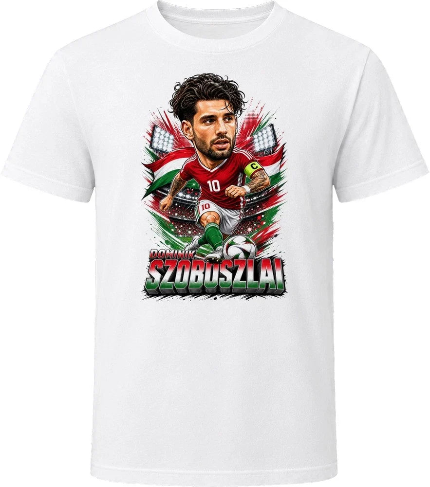 Dominik Szoboszlai, Hungary Caricature Soccer 2026 T Shirt Unisex