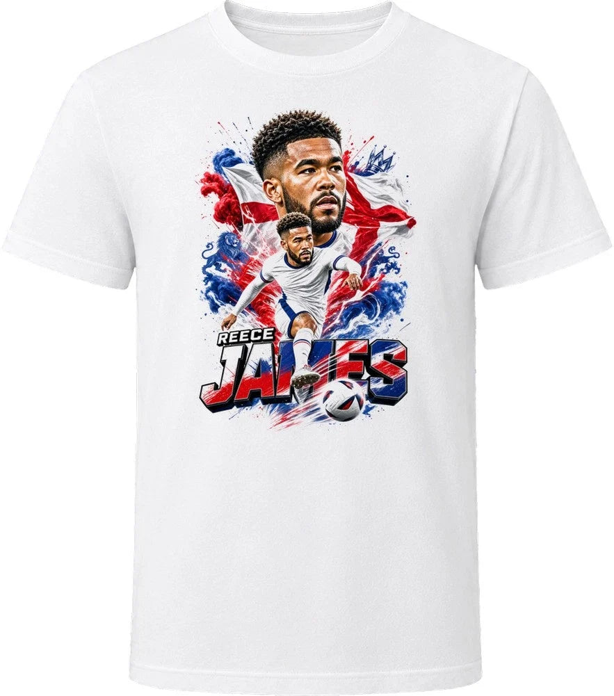 Reece James England Soccer Caricature 2026 World Cup T Shirt Unisex