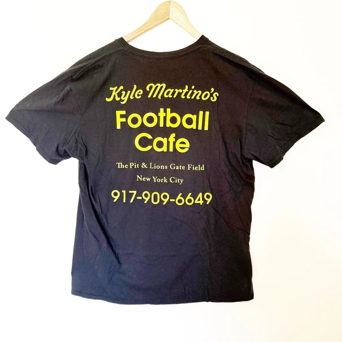 Kyle Martino’s Football Cafe Black Mens Large Limited Edition Unisex