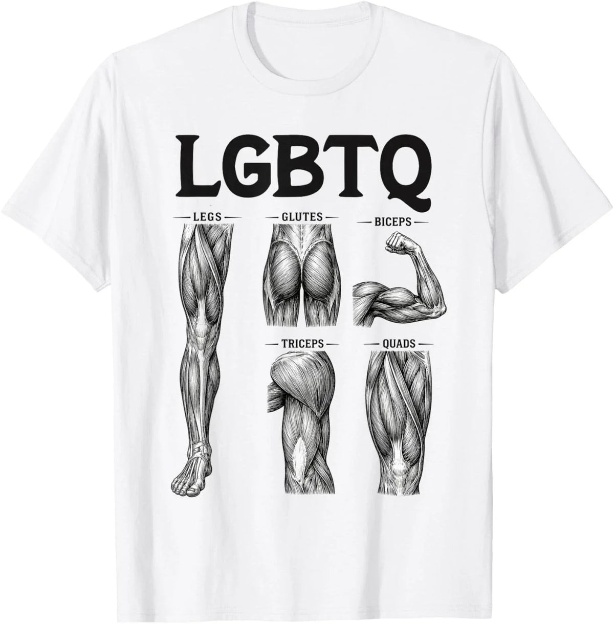 LGBTQ Legs Glutes Biceps Triceps Quads Gym Lover Workout (2 sides ) Unisex