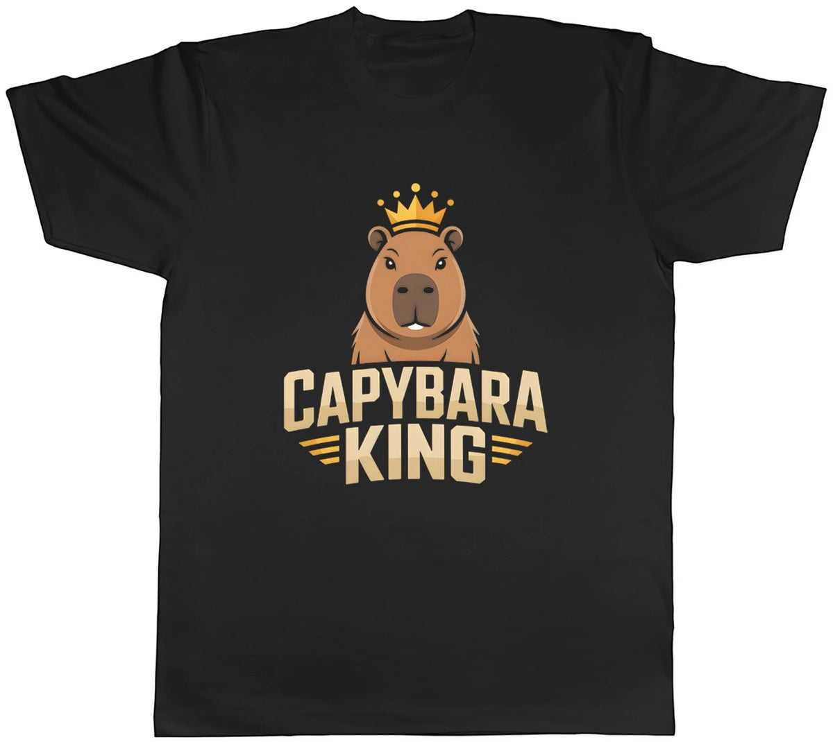 Capybara King Wearing Crown Mens T-Shirt Tee Gift Top