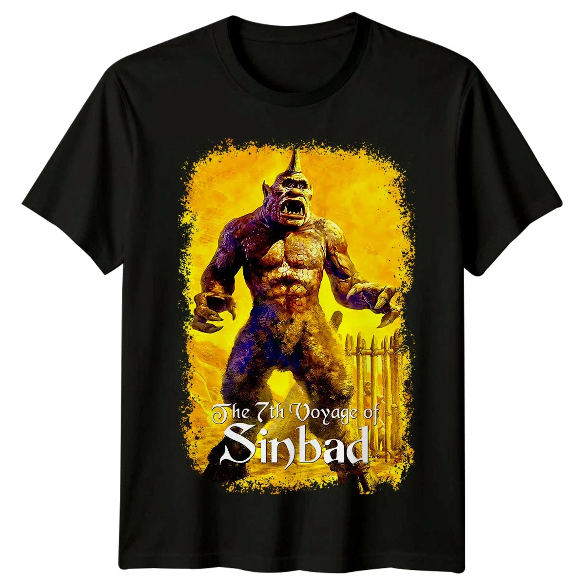The 7th Voyage of Sinbad (1958) Movie Poster Inspired Retro 80s Tee Unisex