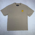 Eighty Eight Brand Men's Ribbed Size Large Beige Antisocial Smiley Patch Unisex