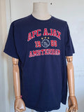AFC Ajax Amsterdam Graphic Men’s Navy Soccer Fan Tee Size 2XL Unisex