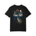 Ice Fishing Northern Pike Graphic T-Shirt Black Back Print Comfort Colors 1717