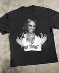 Y2K 'Got Blow?' Heavy Faded Black Tee S-5XL