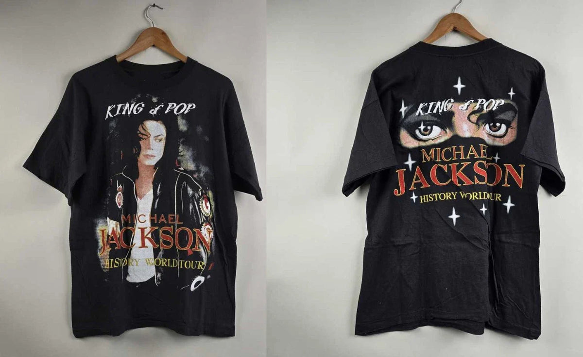 Vintage 90s Michael Jackson HIStory World Tour Rare Band Tee S-5XL Unisex