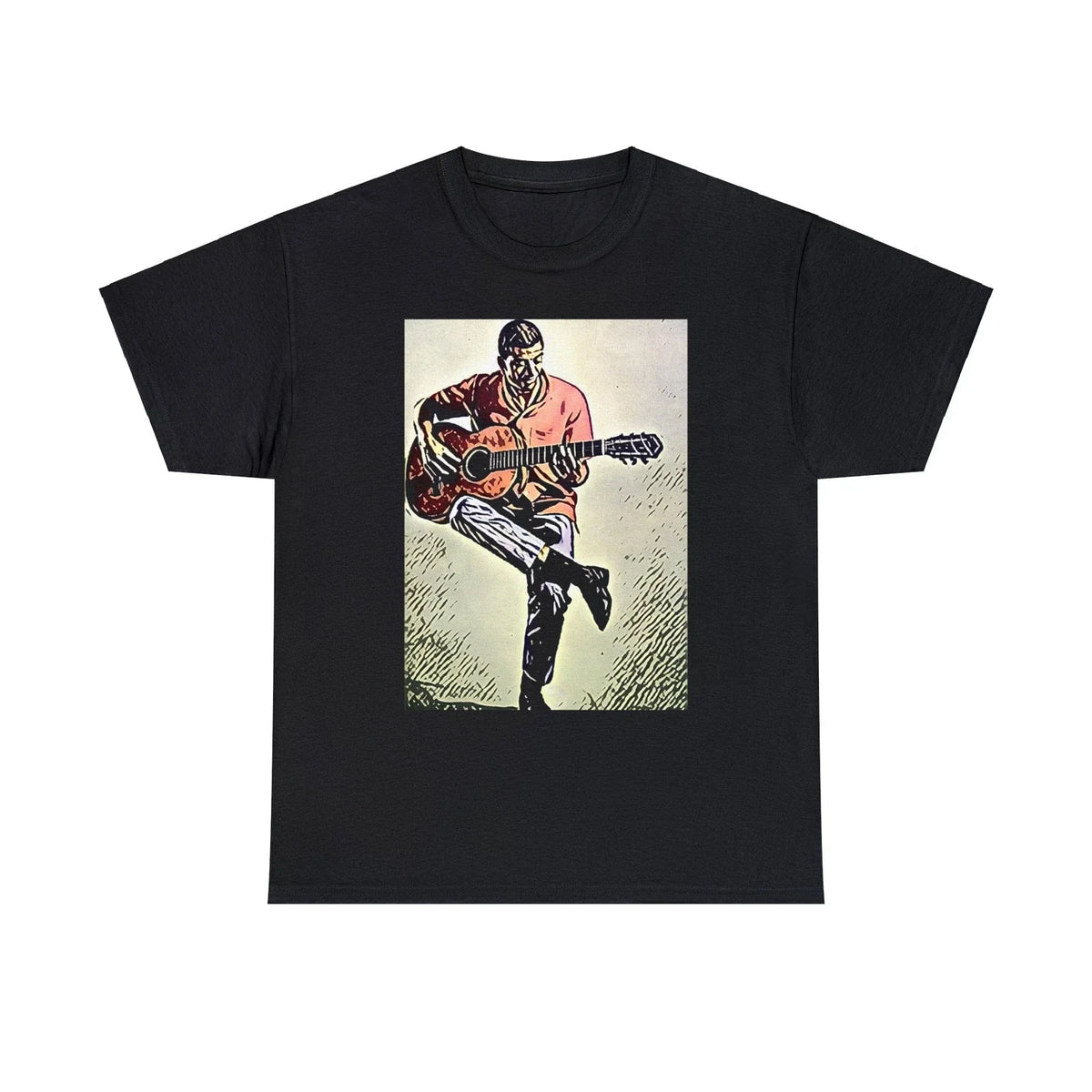 Jorge Ben Jor Graphic Print Crew Short Sleeve Unisex Heavy Cotton Art Tee Shirt Unisex