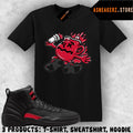 Tee Shirt Matching AJ 12 Bloodline 2026 To Match Sneaker Kool Kicks Unisex
