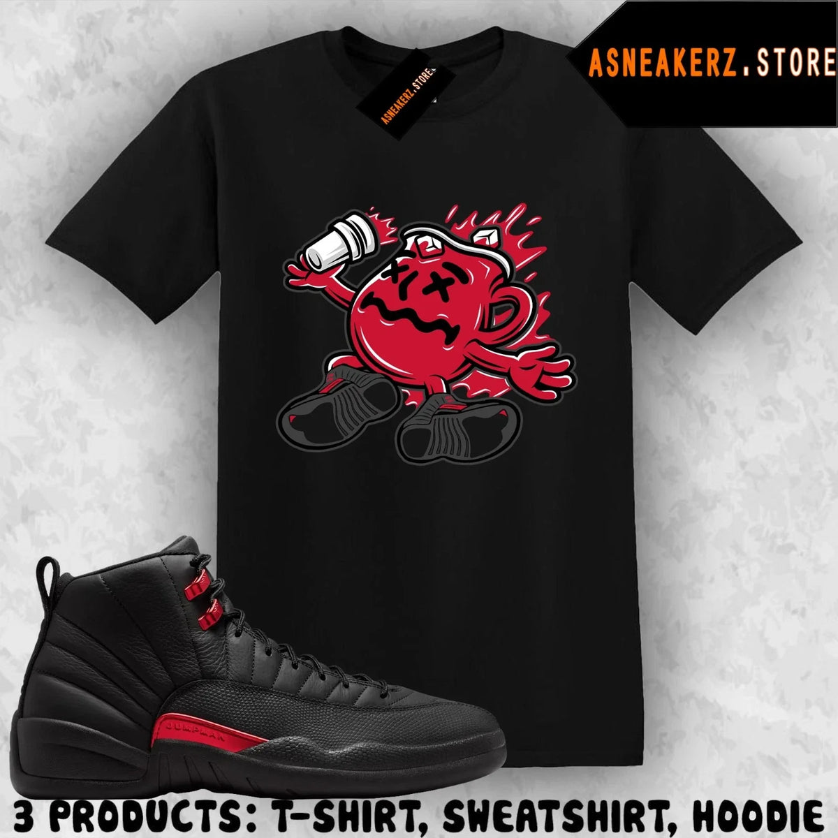 Tee Shirt Matching AJ 12 Bloodline 2026 To Match Sneaker Kool Kicks Unisex
