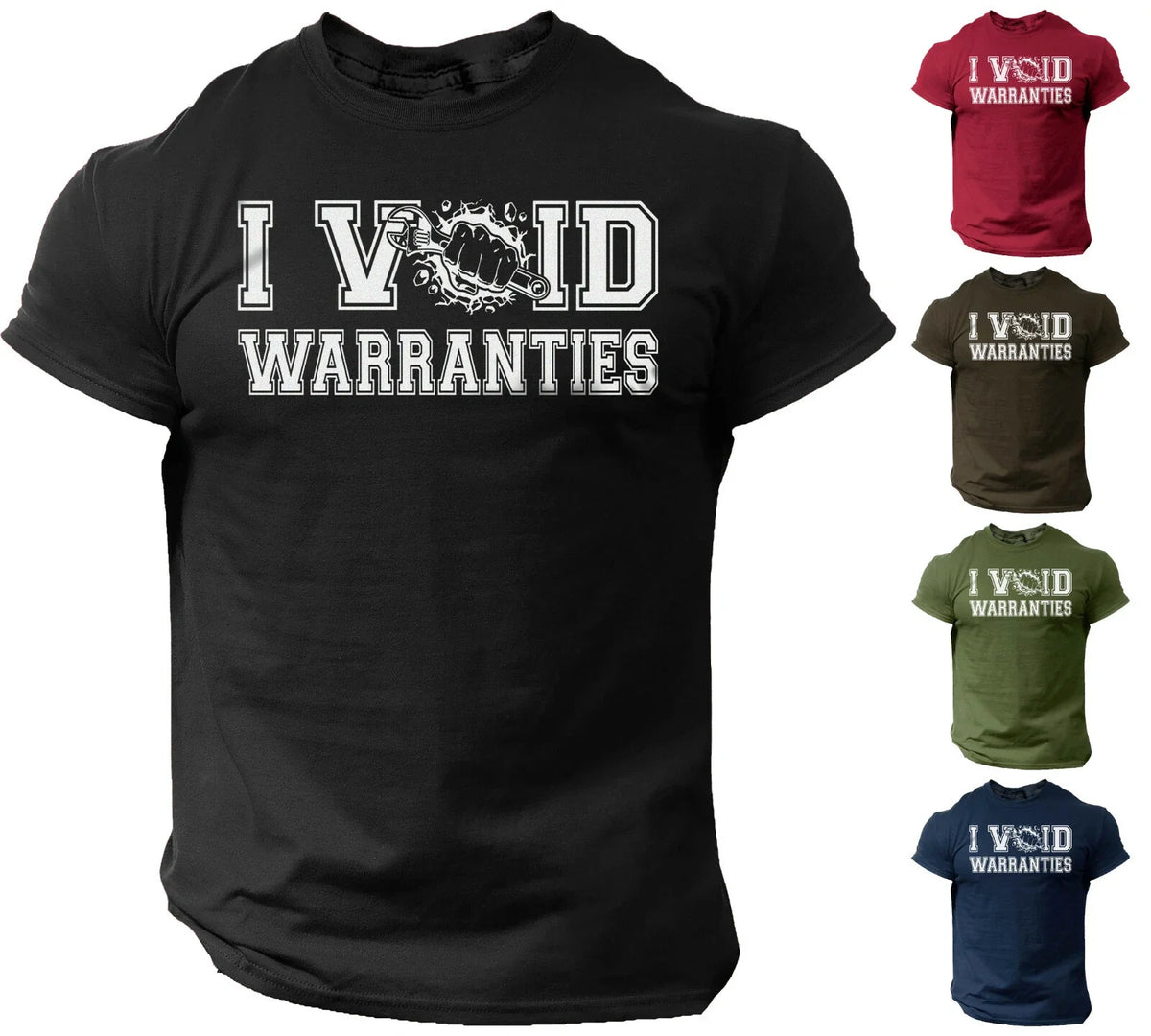 Mechanic T Shirt I Void Warranties Funny Mechanic Auto Repair Engineer Tee Unisex