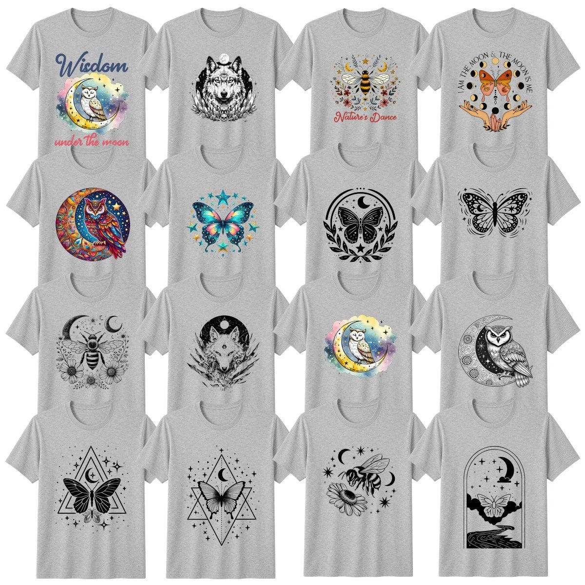 Celestial Fantasy T-Shirt Moon And Stars Valentines Day Gift