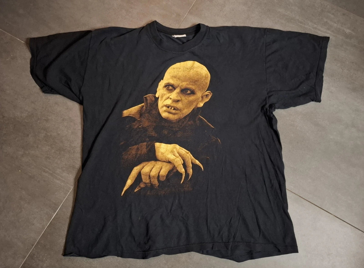 Vintage Klaus Kinski Nosferatu Dracula Horror Movie Shirt 90s XL