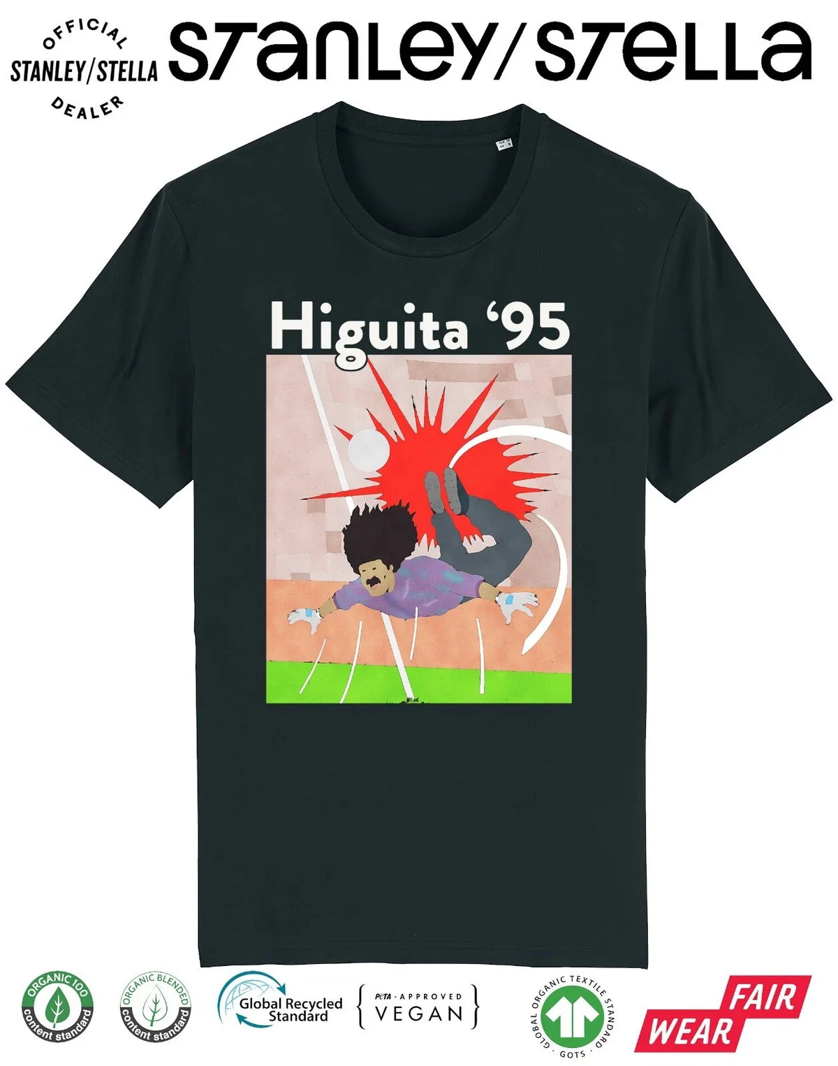 Rene HIGUITA 95 Mens Football Scorpion Kick Colombia 2026 World Cup Unisex
