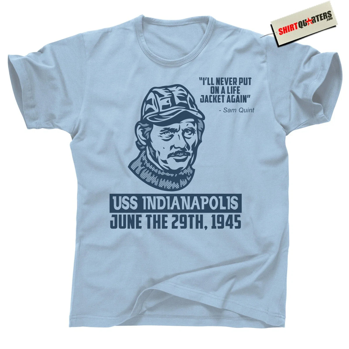 Life Jacket Monologue Shirt – USS Indianapolis Jaws Story Tee Quint 70s Boat Tee Unisex