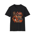Crisp Air Cozy Hair T-Shirt | Fall Leaves Pumpkin Coffee