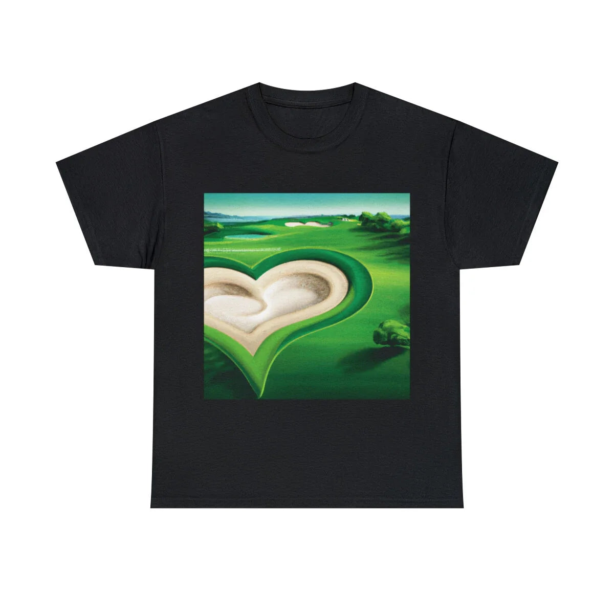 Vintage Style Art T Shirt Beautiful Golf Course Painting Love Of The Game Nature Unisex