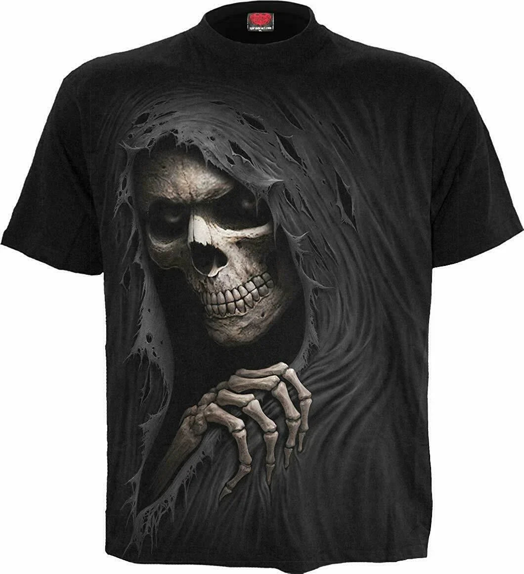 SPIRAL DIRECT GRIM RIPPER ,Top/Tee/ Biker/Grim Reaper/Skull/Goth/Bone Unisex