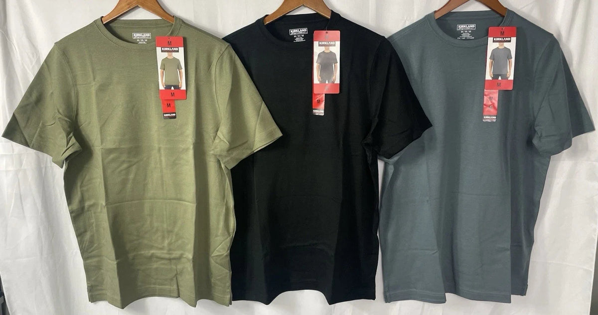 Kirkland Signature Men's 100% Pima Tee Pick Your Size & Color NWT Unisex