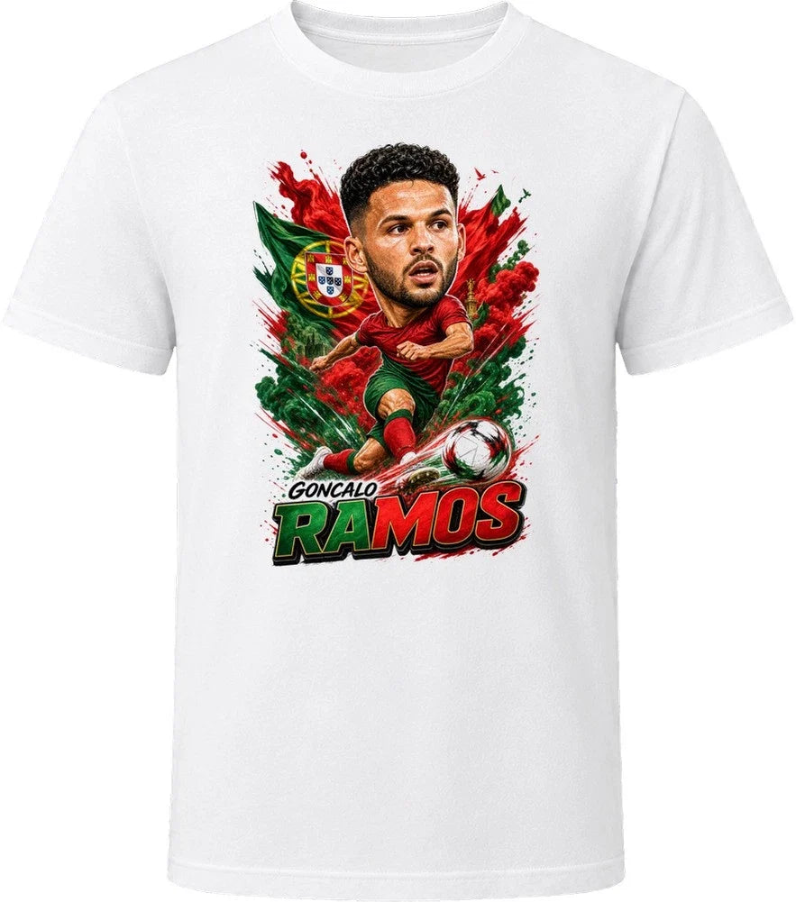 Goncalo Ramos Portugal Soccer Caricature 2026 World Cup T Shirt Unisex