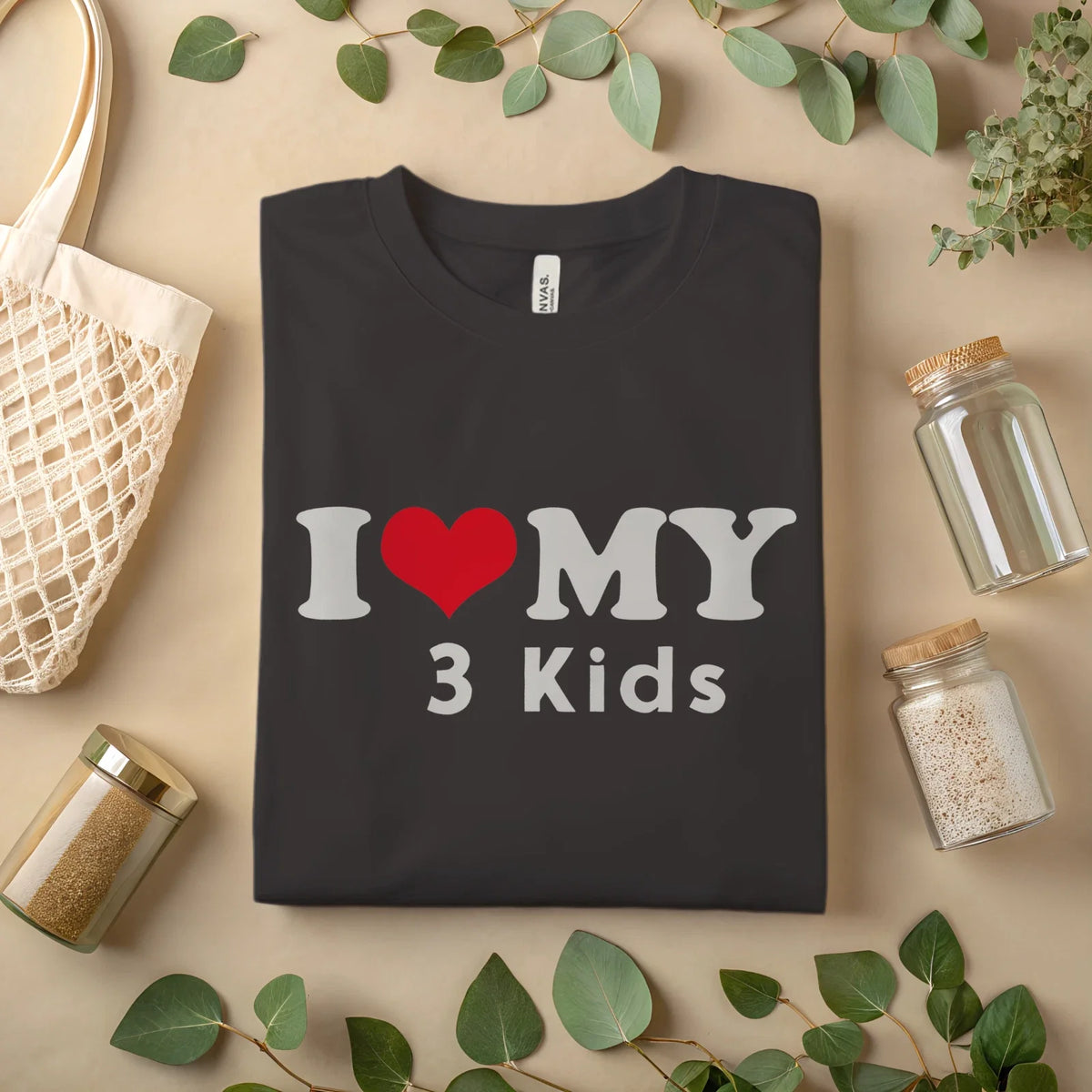 I Love My 3 Kids Shirt Funny Mom Dad A 384 Unisex
