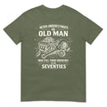 Never Underestimate Old Man Still Turns Wrenches In His Seventies Mechanic Shirt