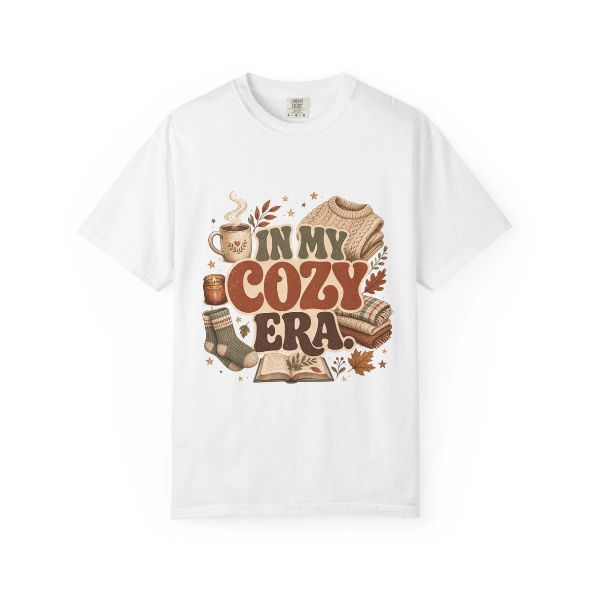 In My Cozy Era Comfort Colors T-Shirt | Cozy Fall Sweater Weather Graphic Tee