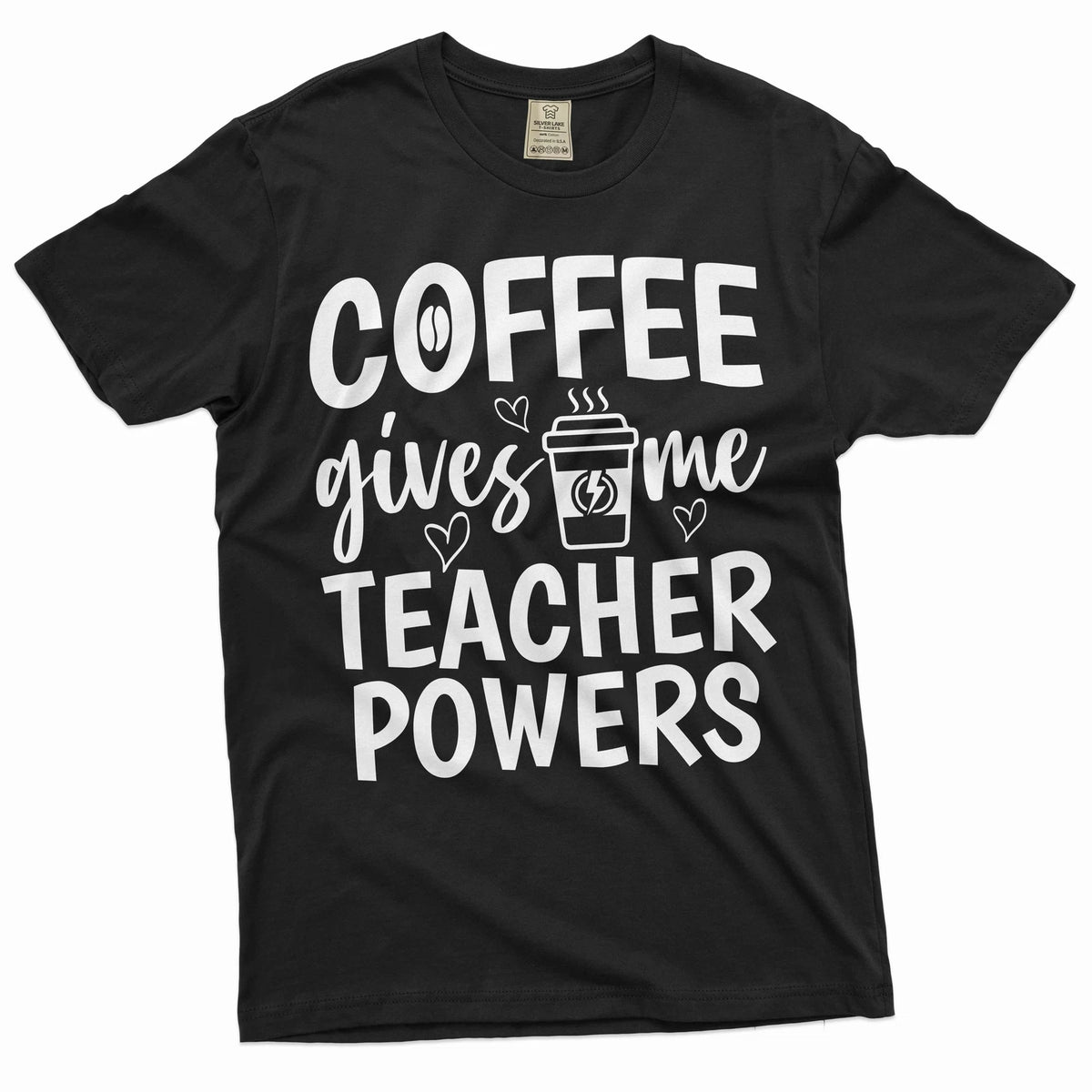 Coffee gives me teacher powers funny T-shirt back to school teacher gift shirt