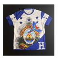 Honduras Soccer Jersey Shirt Men’s Large Blue White All Over Print Futbol Unisex