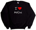 I Love Heart Moths Sweatshirt