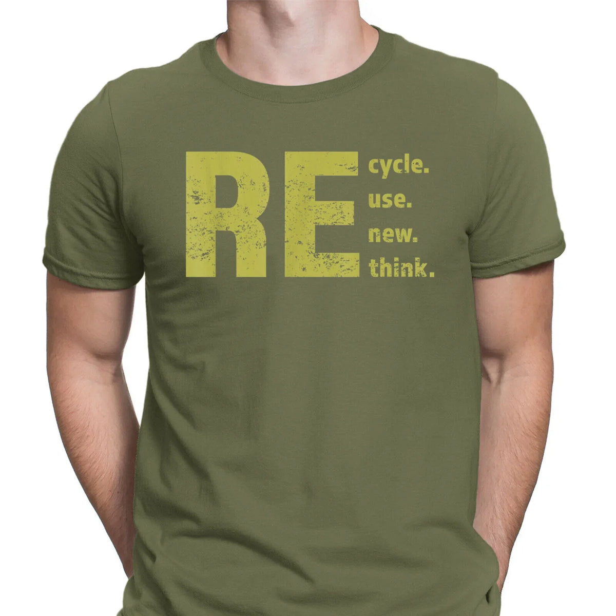 Recycle Reuse Renew Rethink Crisis Environmental Activism Men's Top#DNE4 Unisex