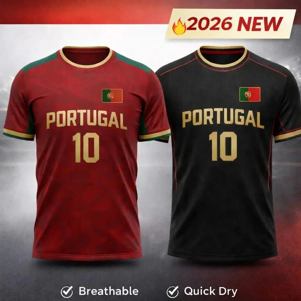 Portugal Football s 2026 World Cup Tees Polyester Unisex