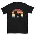Retro Vintage Sunset Dog Pet Lover Bichon Frise Short-Sleeve Unisex T-Shirt