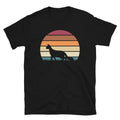 Retro Sunset Kitten Feline Pet Oriental Longhair Cat Short-Sleeve Unisex T-Shirt