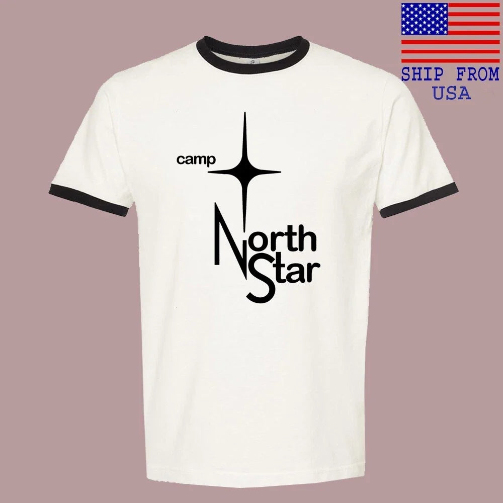 Camp North Star Men's Ringer Black Size S-3XL Unisex