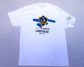 LA Galaxy MLS Soccer Unrivaled Since 96 T Shirt XL White EUC Unisex