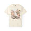 Autumn Garden Ghost in Pumpkin Patch T-shirt | Halloween Harvest Tee