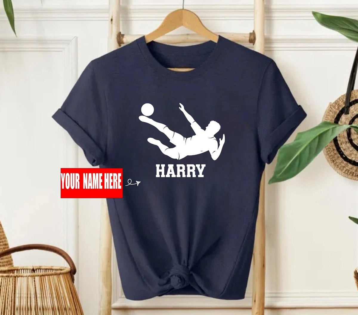 Personalise Soccer Player Kickoff - Custom Match Supporter Fan Gift Idea Unisex