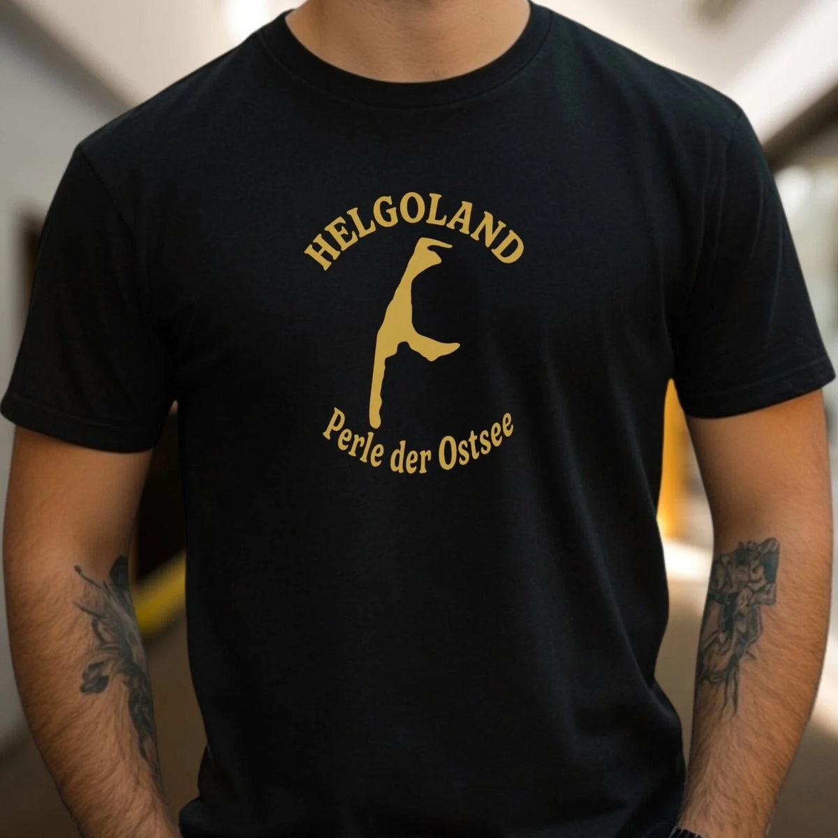 Mens Heligoland Sylt Pearl of the Baltic Sea Motif Cotton Size S to 5XL Unisex
