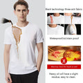 Men T Shirt Short Sleeve Tee Waterproof Oil Stain Proof Summer Casual Streetwear Unisex