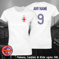 England Ladies World Cup Personalised Football Fan Mens Ladies Kids Unisex