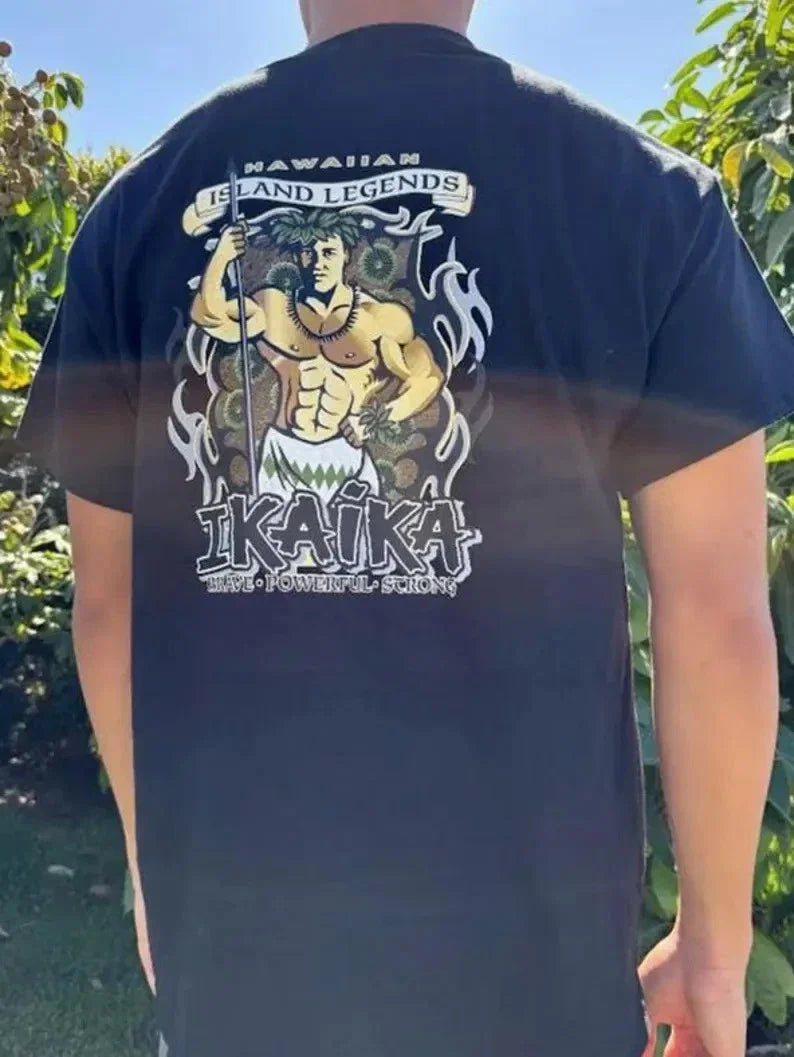Hawaiian Ikaika Legends Premium Warriors Graphic Tee Surfing Men Women Unisex