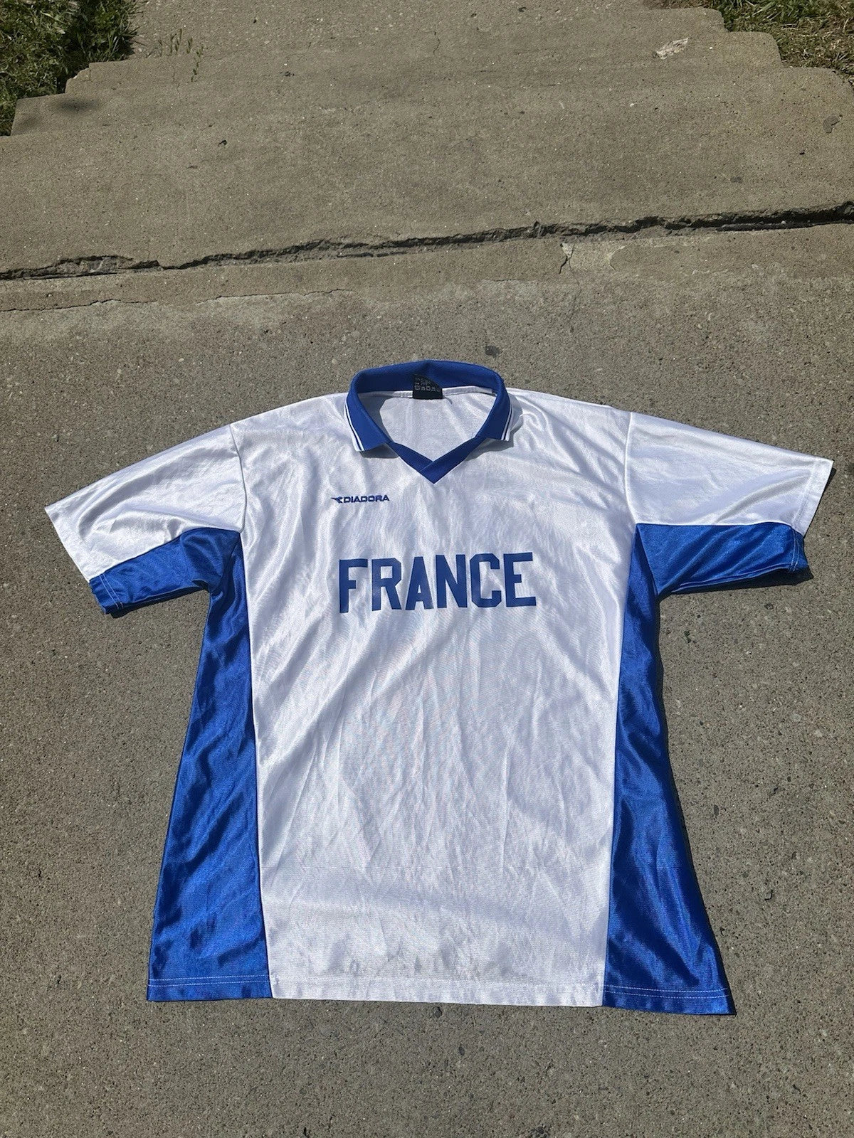 Vintage diadora soccer jersey Unisex