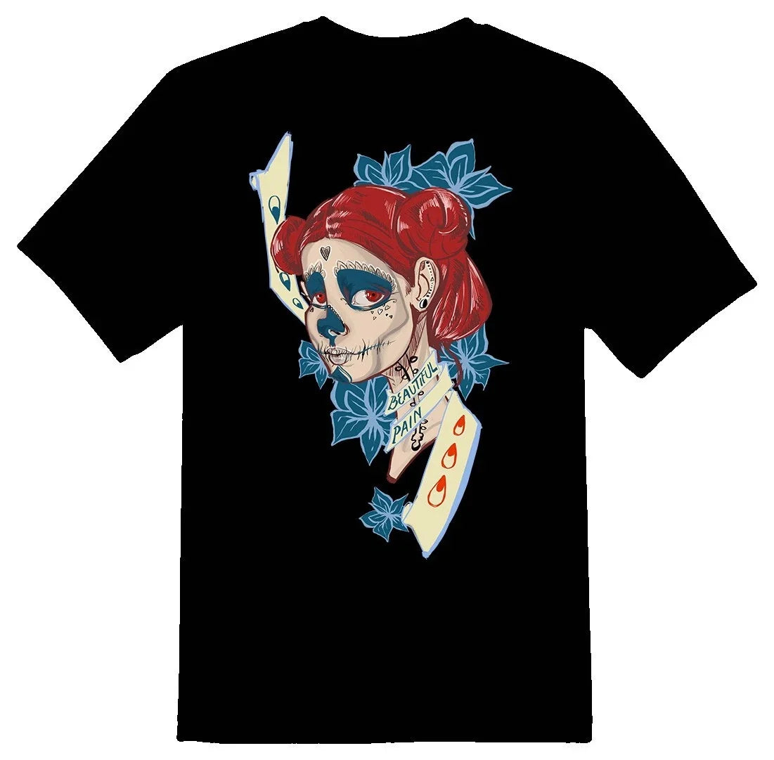Beautiful Pain Shirt Black or White Tee Unisex