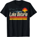 Retro Sunset Great Lakes Lake Ontario T-Shirt