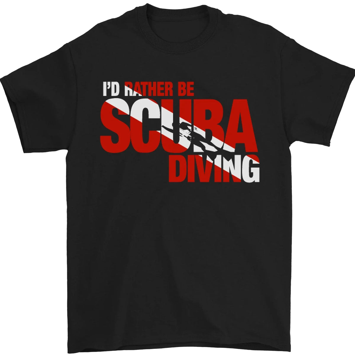 Id Rather Be Scuba Diving Diver Dive Mens 100% Cotton Unisex