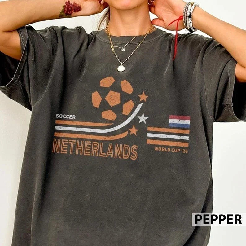 Retro Netherlands Soccer World 2026 Shirt, 2026 Soccer Fan Shirt Unisex