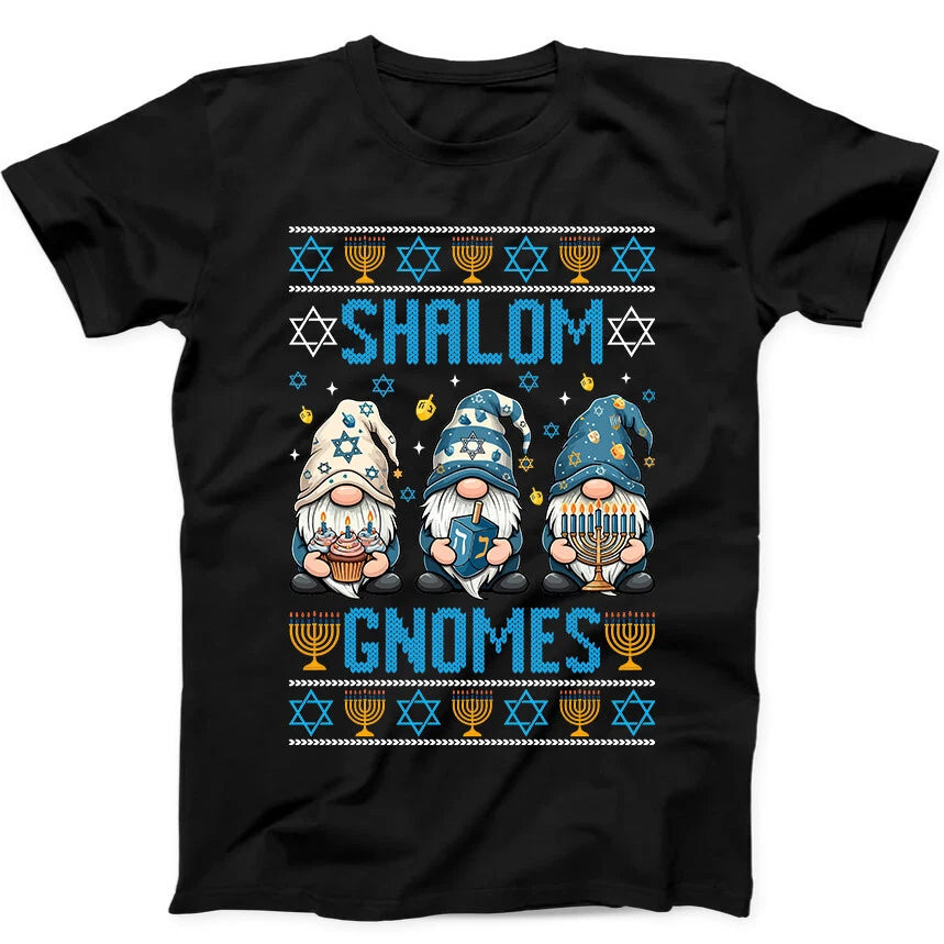 Shalom Gnomes Hanukkah Best Seller Funny Gift  Tee T Shirt 174