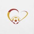 Soccer White Wet Spain Heart Embroided World Cup Premium Tee Shirt 2026 Unisex