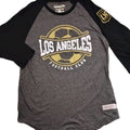 Los Angeles Football Club Henley Shirt Mens XL 3/4 Sleeve MLS Mitchell & Ness Unisex